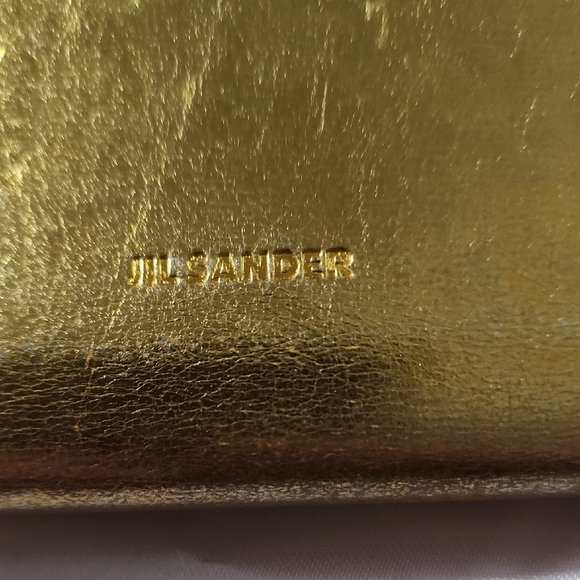 Jil Sander Gold Metallic Goji Wallet - Picture 13 of 13